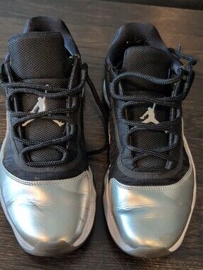 JORDANS -Black and Silver Athletic Sneakers